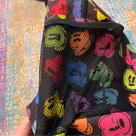 Disneyland Resort Park Exclusive Rainbow Silhouette Mickey Mouse Black Backpack - Picture 6 of 9